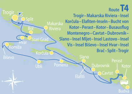 Through Dalmatia to Montenegro | 2 weeks